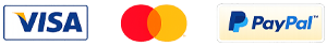 Moyens de paiement : Visa, Mastercard et PayPal