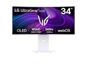 LG 34GX90SA-W 34&Prime; OLED Wide Quad HD 1 ms Blanc