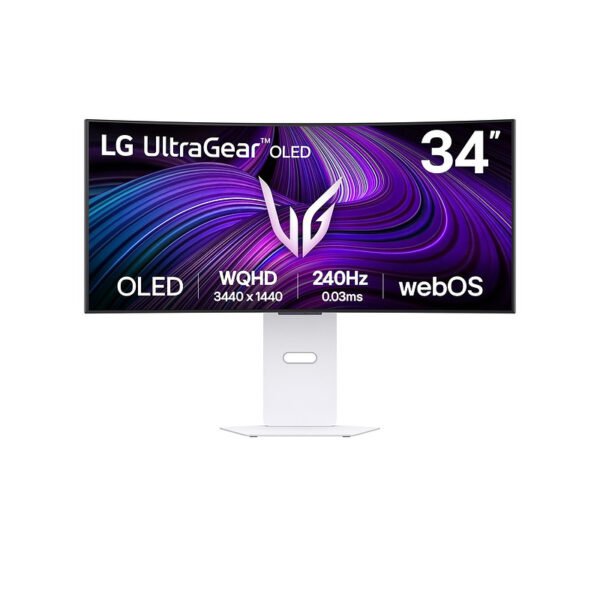 LG 34GX90SA-W 34" OLED Wide Quad HD 1 ms Blanc