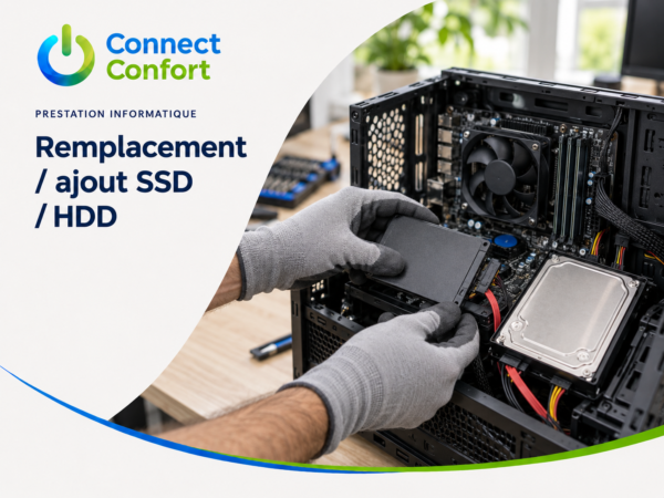 Remplacement ou ajout de SSD / HDD