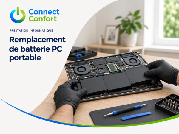 Remplacement de batterie de PC portable